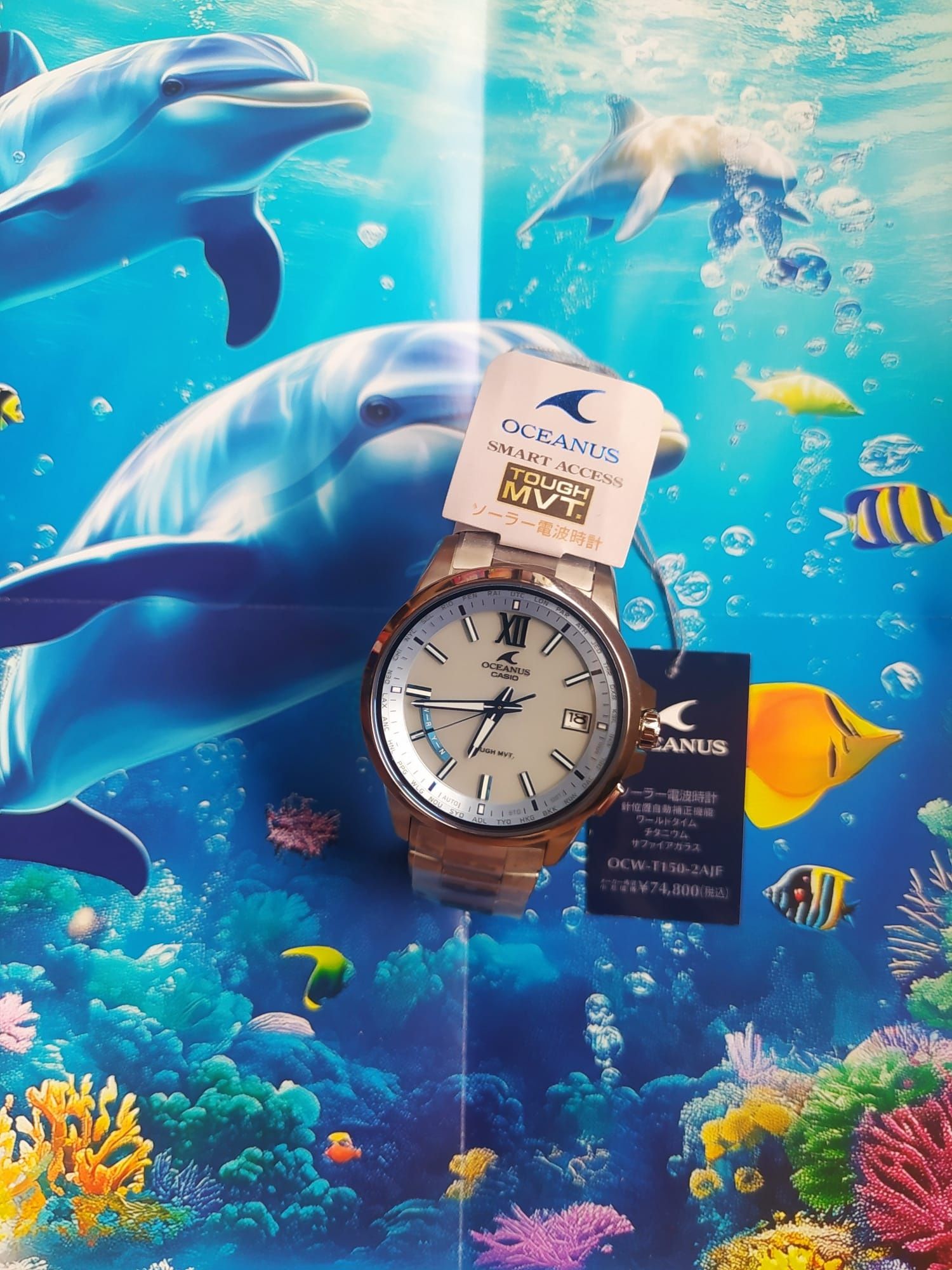 *NOVO* Casio Oceanus OCW-T150-2AJF JDM e feito no Japão 41.3mm