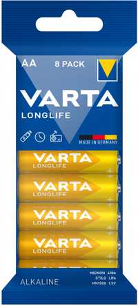 Bateria Alkaliczna Varta 1,5 V Longlife Lr6/8Szt