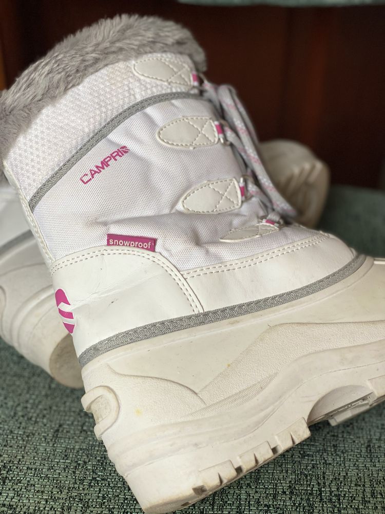 Śniegowce zimowe buty damskie CAMPRI rozmiar 38 z futerkiem półkalosze