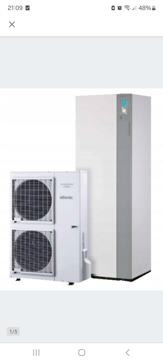 Wydajna Pompa ciepła powietrzna split Excelia AI Tri Duo 14 kW 400 V