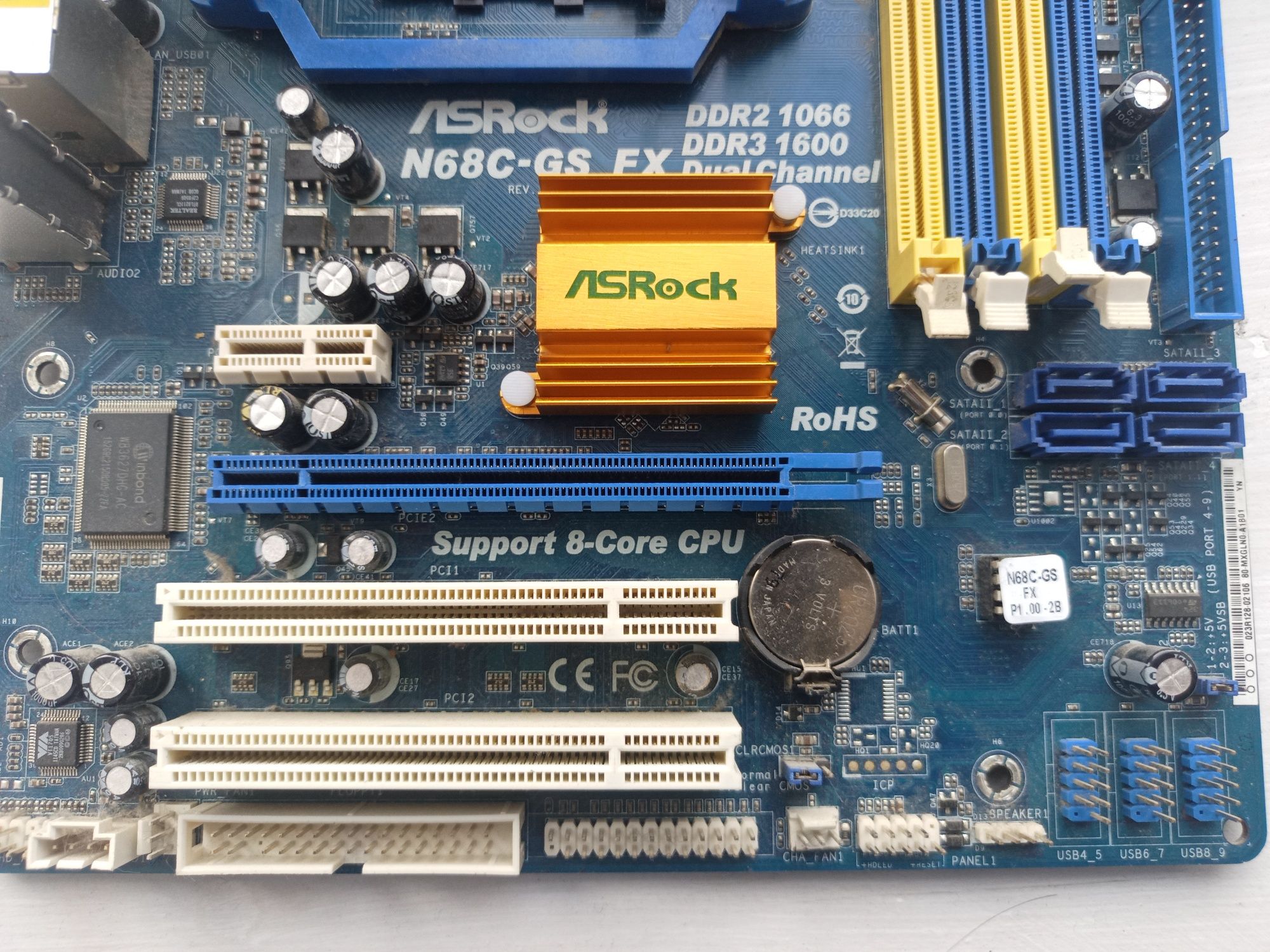 Материнська плата Asus N68C-GS FX DDR3 DDR2 AMD