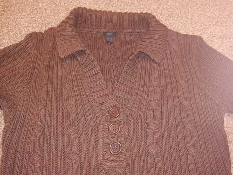 Brązowy ciepły sweter TCM rozmiar M 38