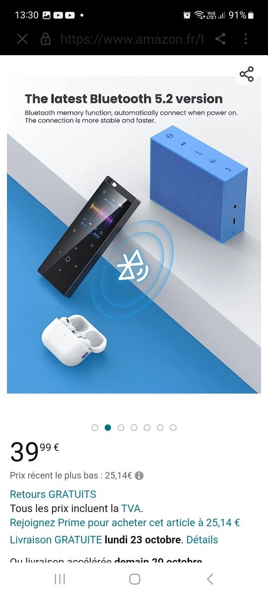 Mp3 + słuchawki bluetooth  ,wszystko nowe.