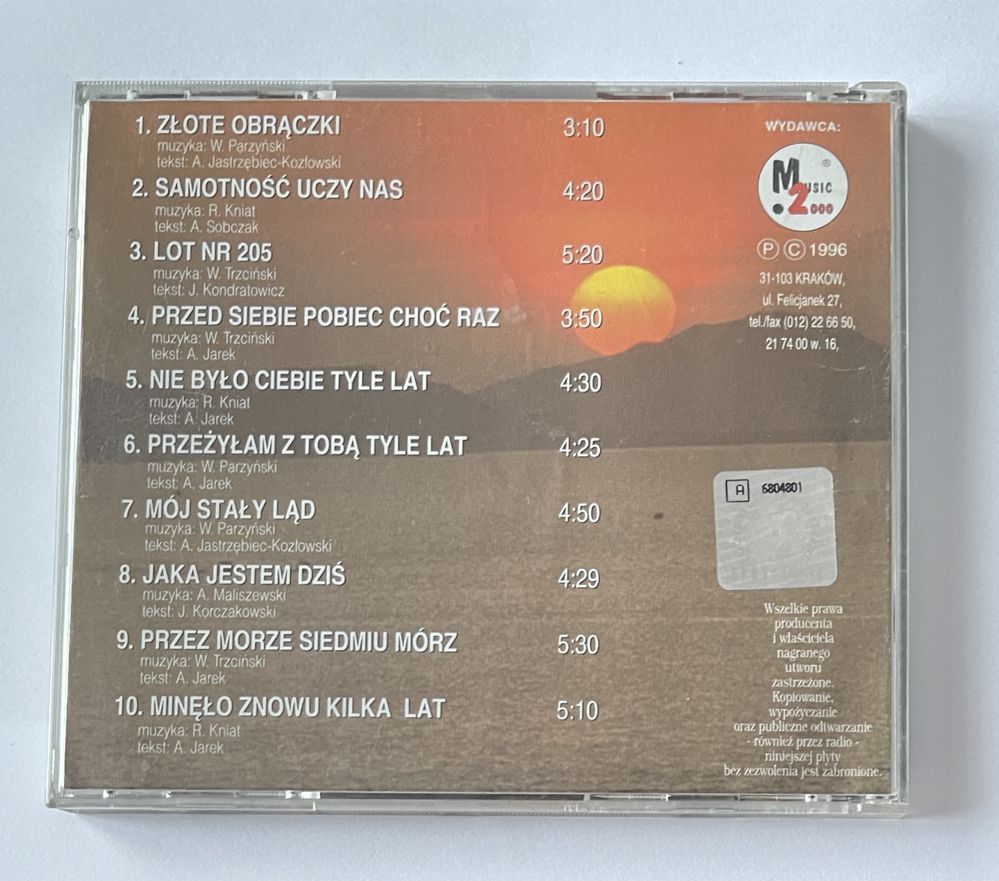 Krystyna Giżowska Złote przeboje Złote obrączki cd 1996