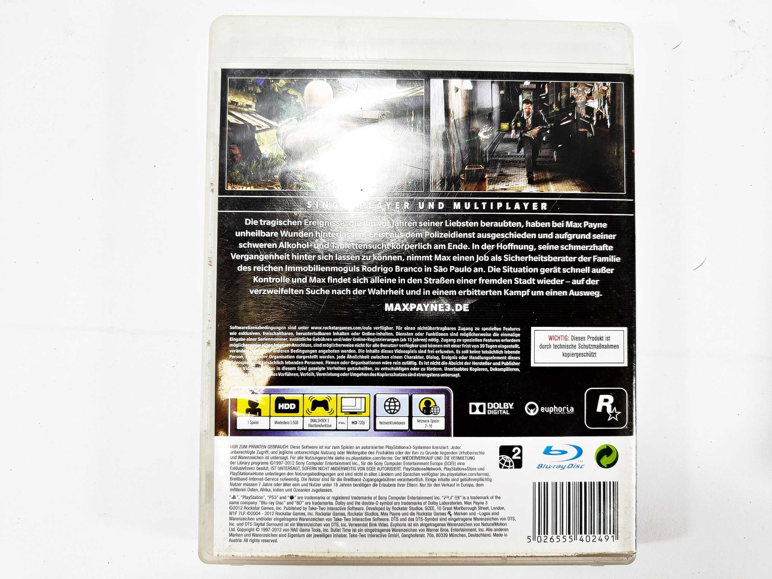 Gra na playstation 3 Max Payne 3 Ps3