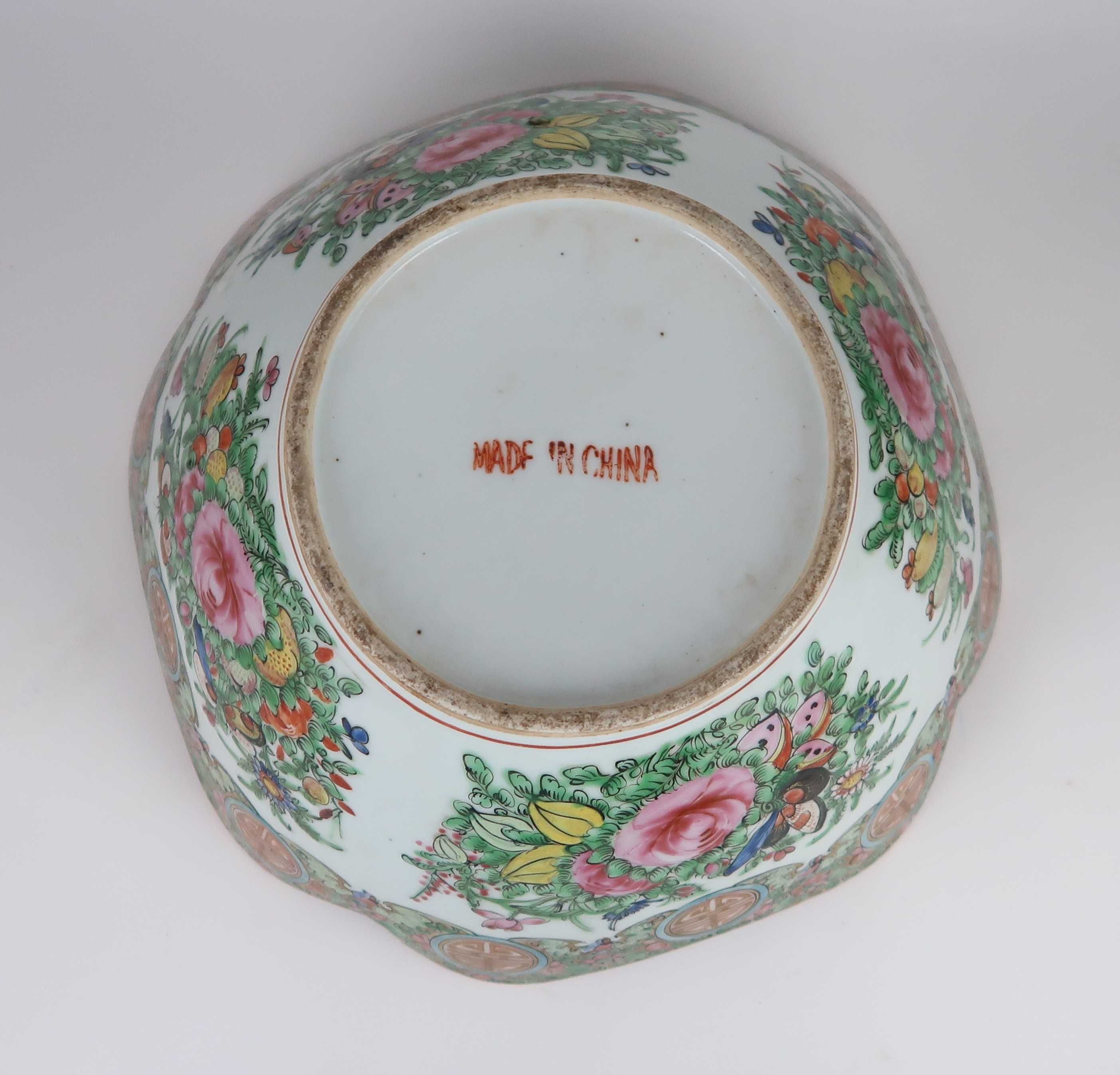 Fruteiro antigo em Porcelana da China - Família Rosa