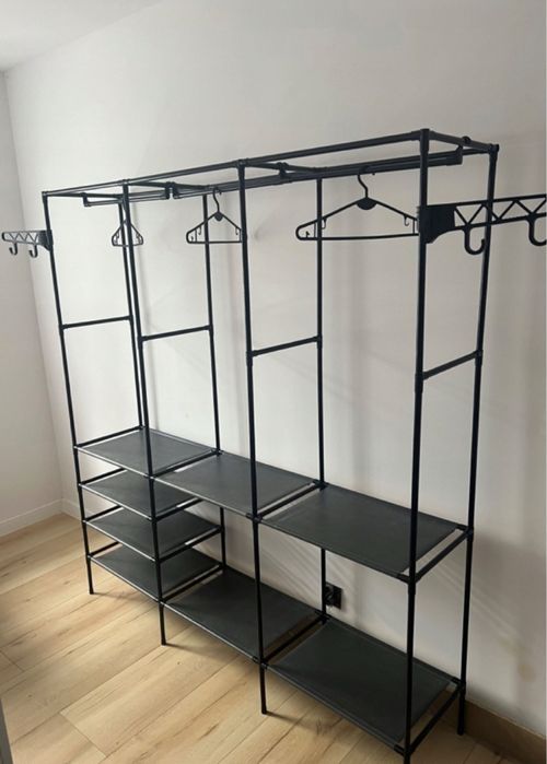 Garderoba szafa organizer wieszak na ubrania buty stojak