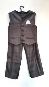 Spodnie i kamizelka dla chłopca w rozmiarze 146