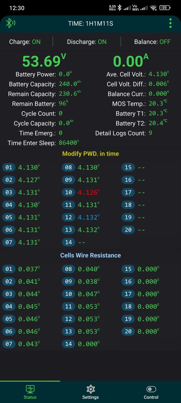 Продам акумулятор 48v 9.6 кВт Lithium NMC з BMS платою