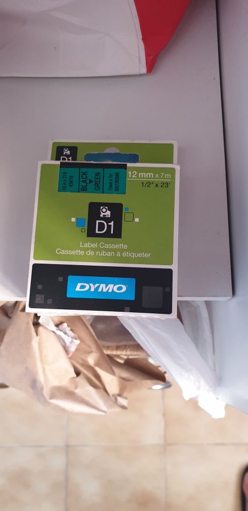 24 Fita Dymo D1/ 12mm×7m ler descrição / 1 etiquetas multiuso dymo