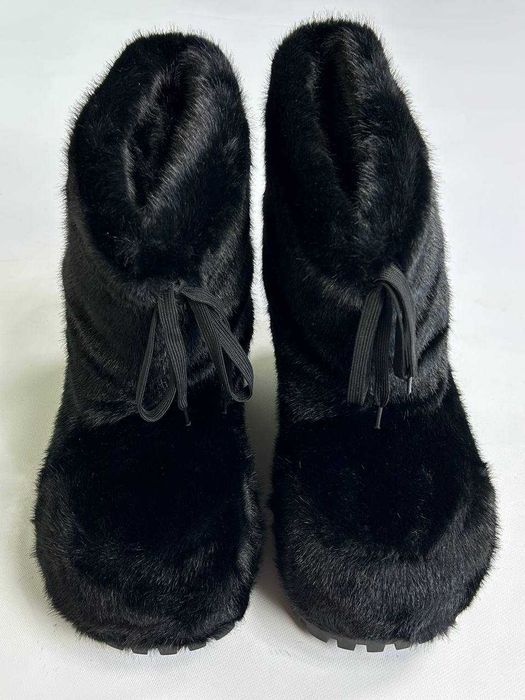 BALENCIAGA ALASKA FUR Boots black ботинки чоботи чорні черные мех 43