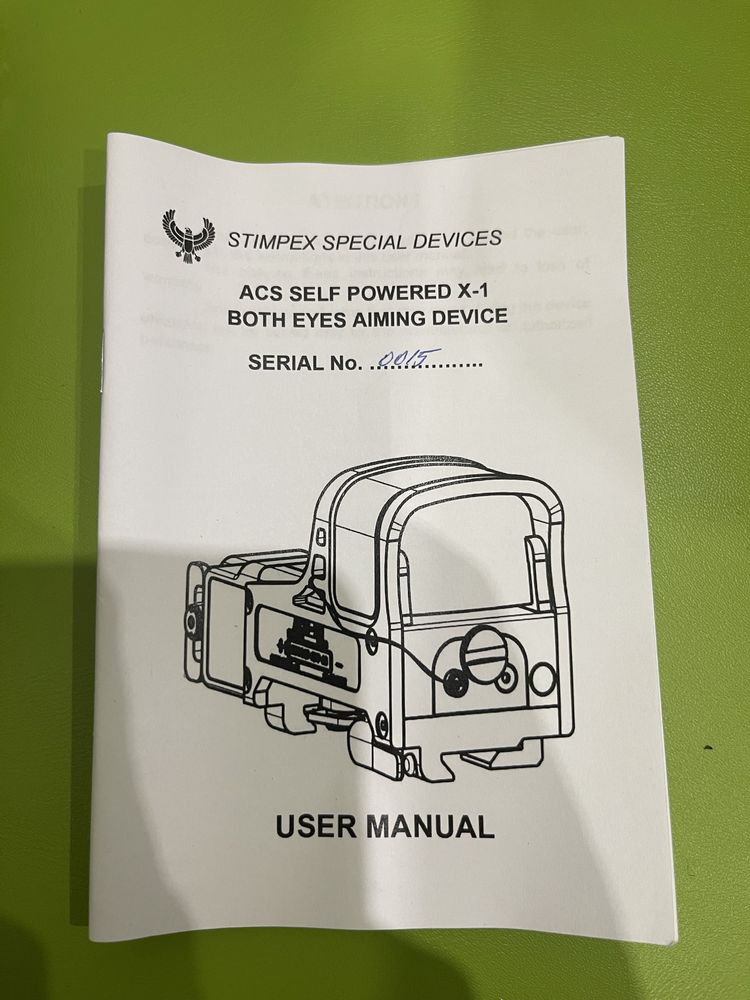 Коллиматор , приціл (ак,ар,пкм,рпк,м240)ACS-X1 HD REFLEX SIGHT