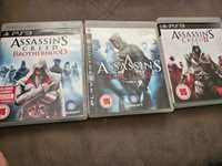 PS3 x3 gry Assassin's Creed zestaw PlayStation 3
