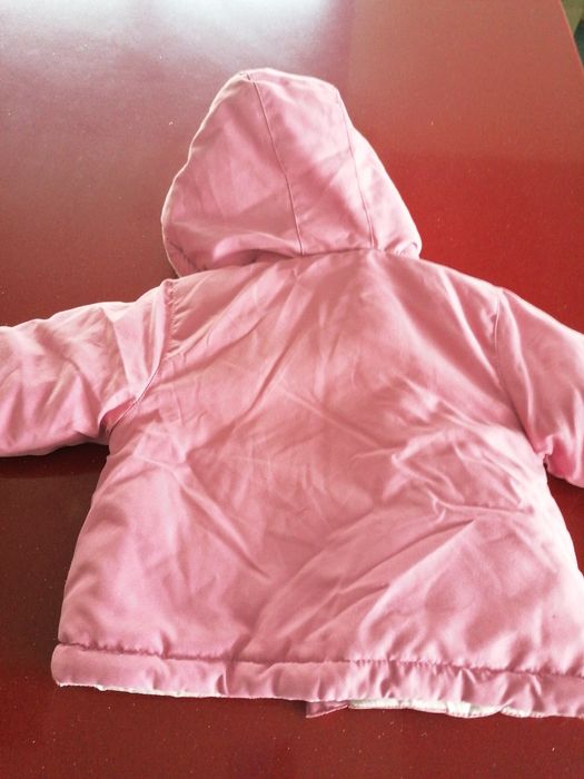Casaco Menina Impermeável Rosa 6 meses