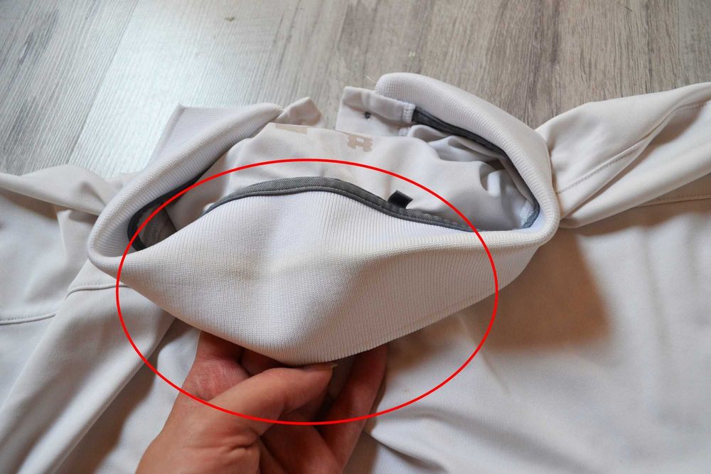 Koszulka beżowa Under Armour XL sportowa bluzka polo męska