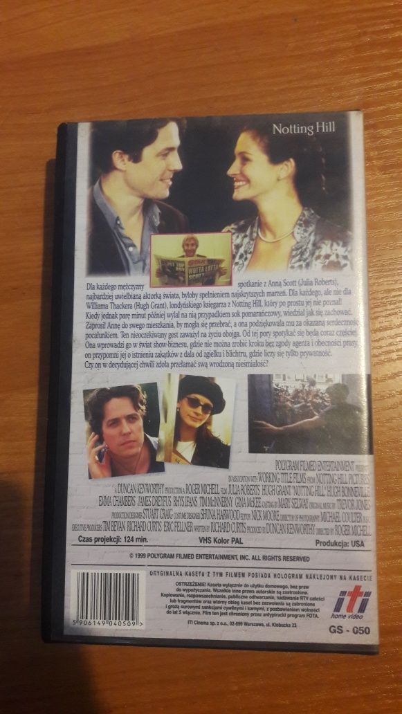 Notting Hill kaseta VHS