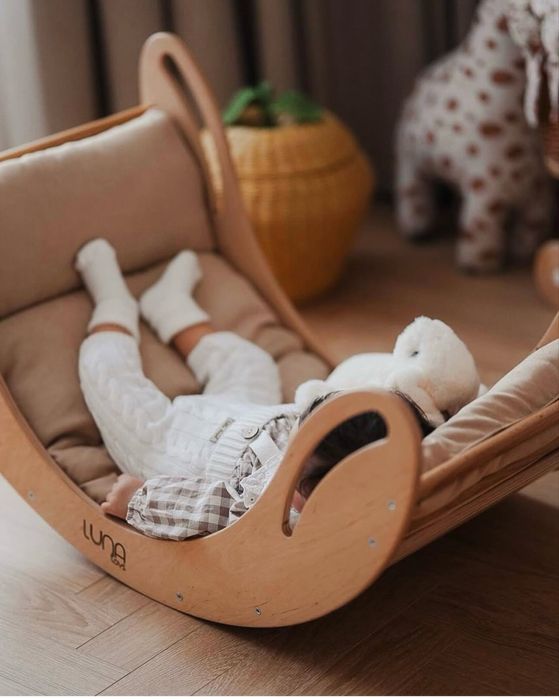 Деревяна качалка smile