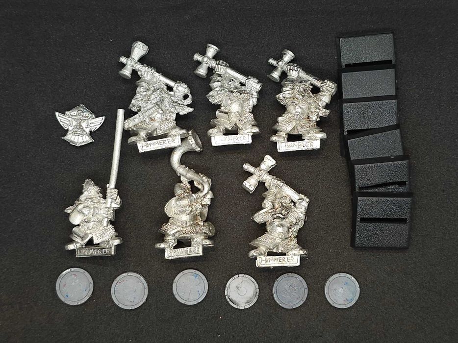Warhammer Fantasy - Dwarf Hammerer + Command (Metal)