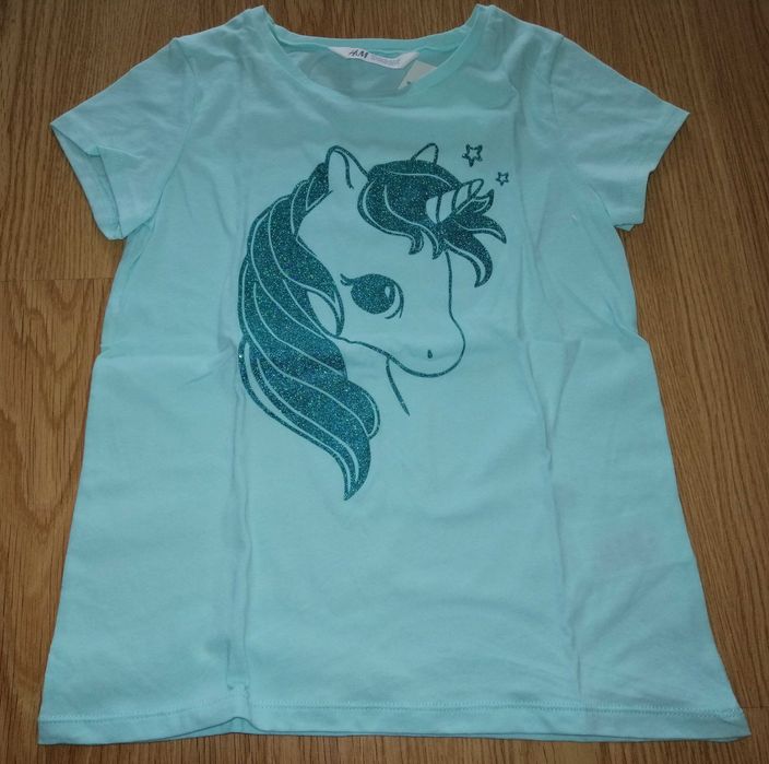 T-Shirt H&M (Novo c Etq): Tam 8-10Anos