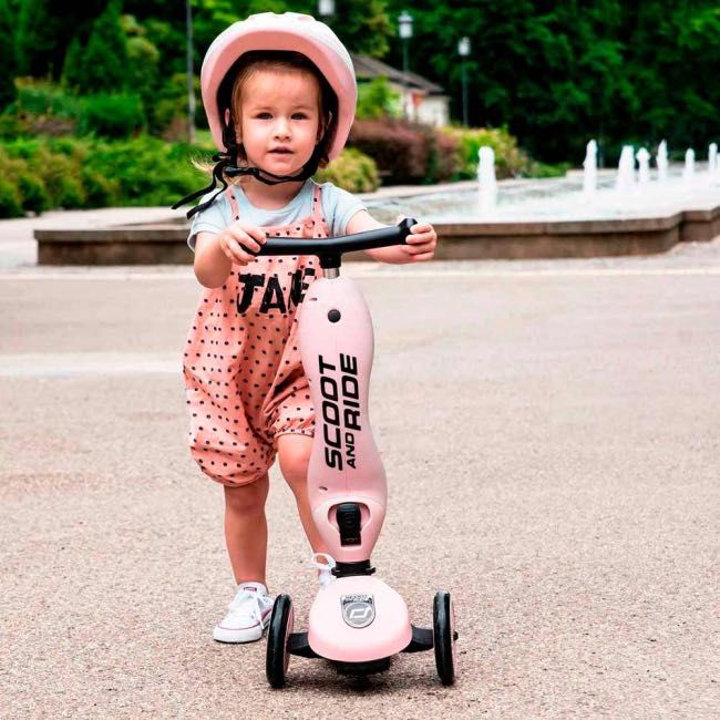 Самокат-беговел Scoot&Ride Highwaykick 1 розовый