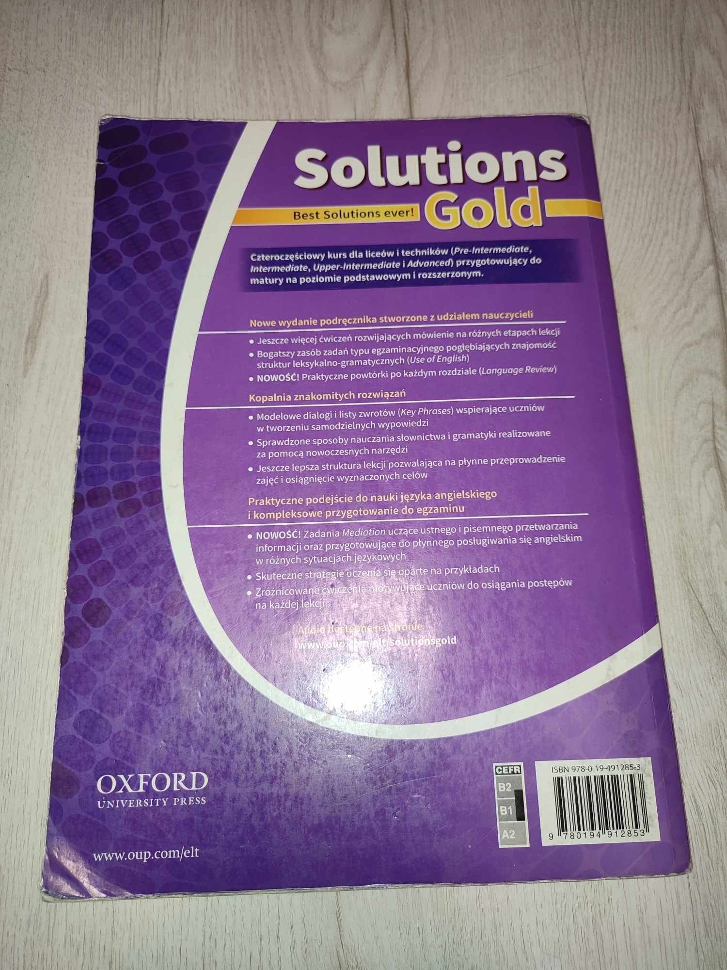 Solutions gold intermediate. Podręcznik