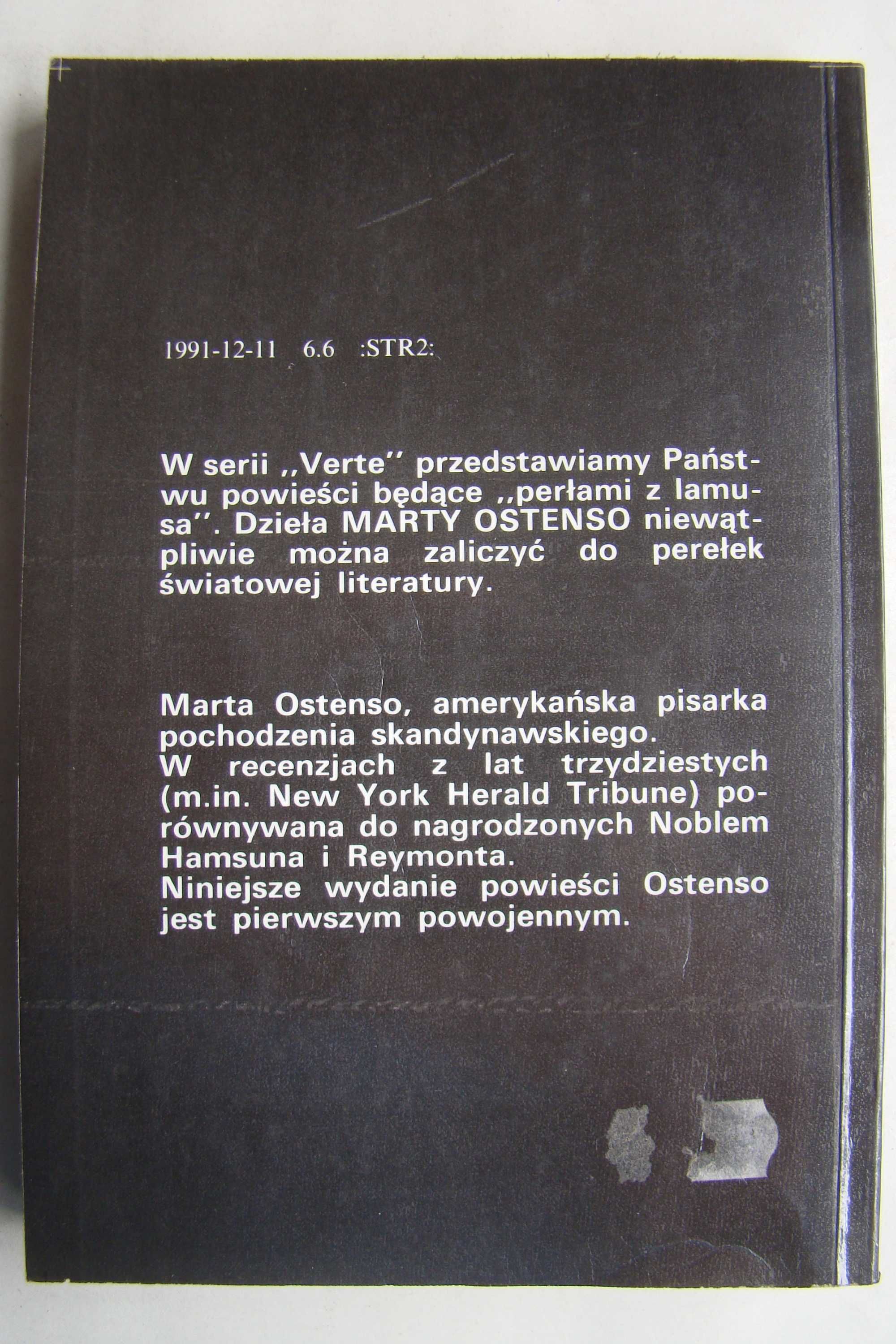 Krzyk dzikich gęsi - Marta Ostenso