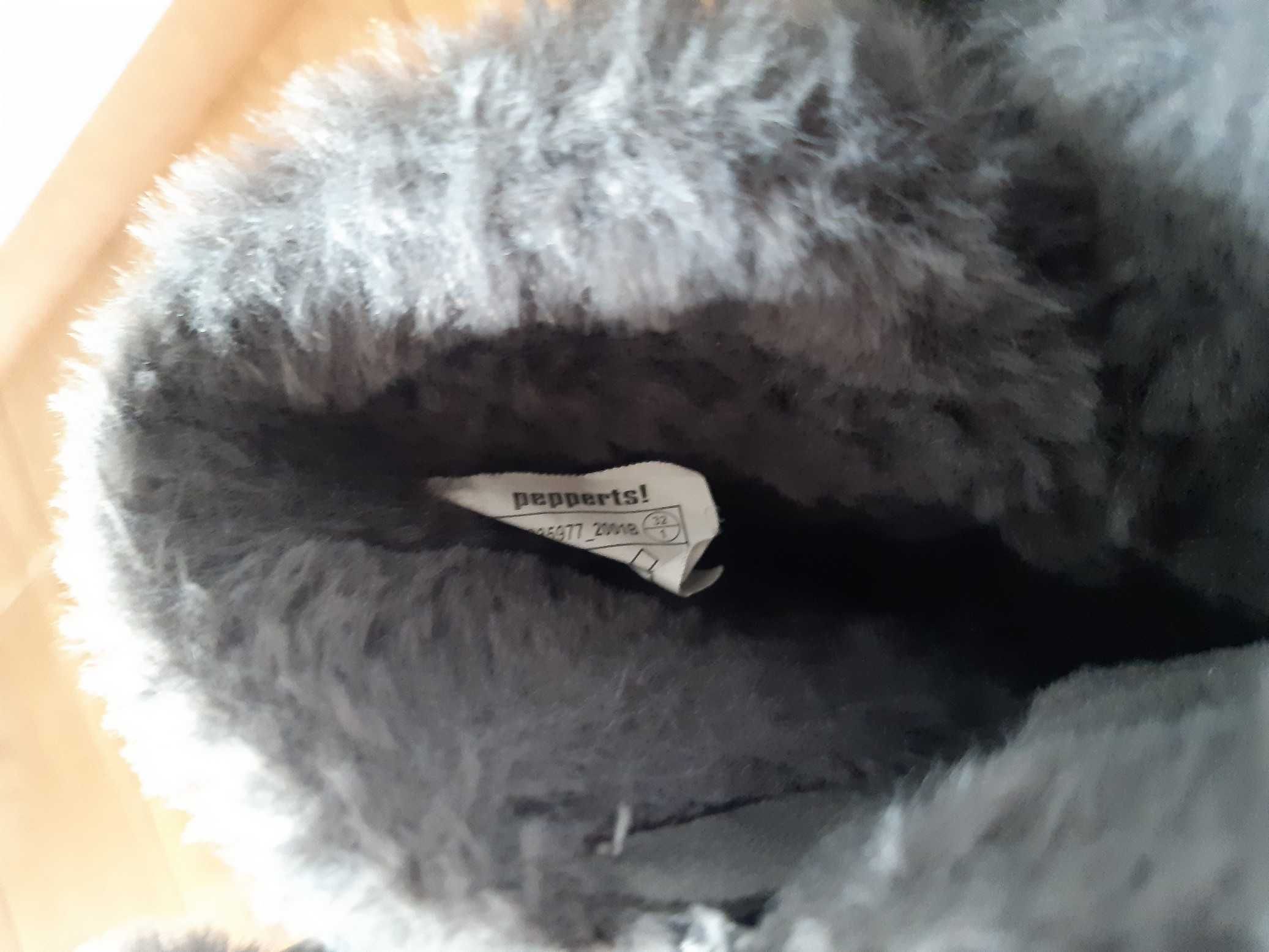 Kozaki zimowe ocieplane 32 Buty Zimowe Bardzo Ciepłe 20,5 cm