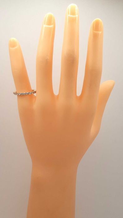 Złota obrączka z Cyrkoniami PR.585 W:1,66gr R.10 InterSKLEP