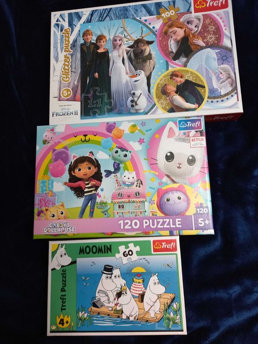 Puzzle Trefl Kraina lodu, koci domek Gab, Muminki