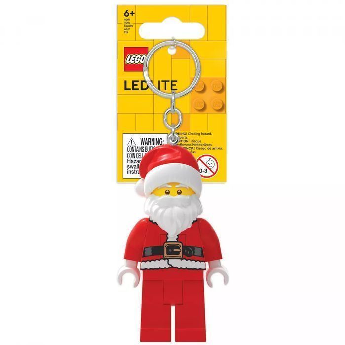 Brelok do kluczy z latarką, LEGO Mikołaj. LEGO