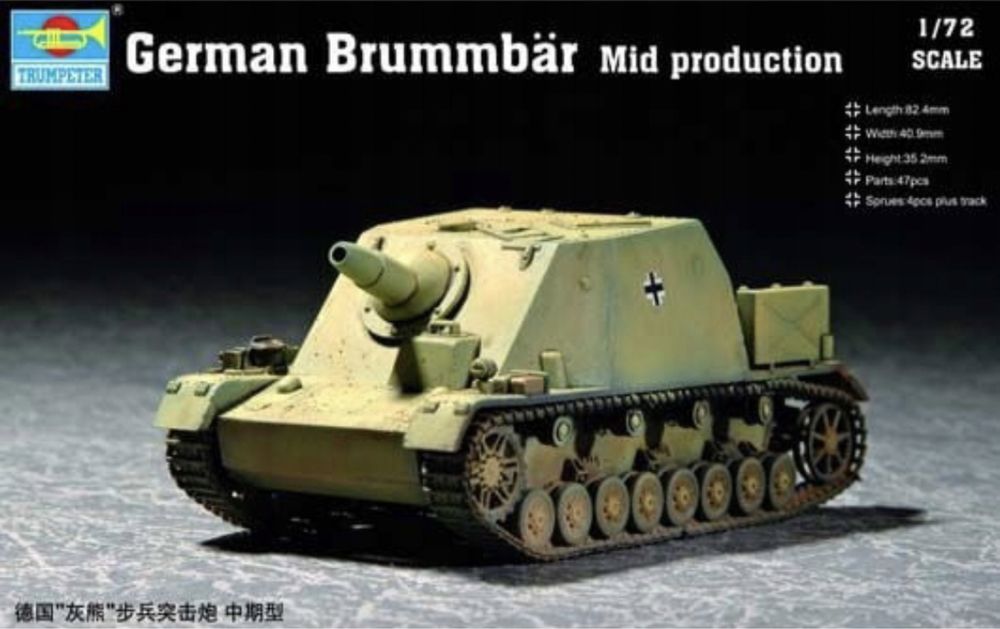 Model plastikowy do sklejania Trumpeter czołg Brummbar 07211