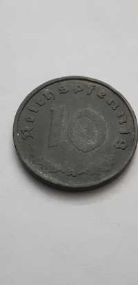 Niemcy III Rzesza 10 fenigów, pfennig 1940 rok mennica A