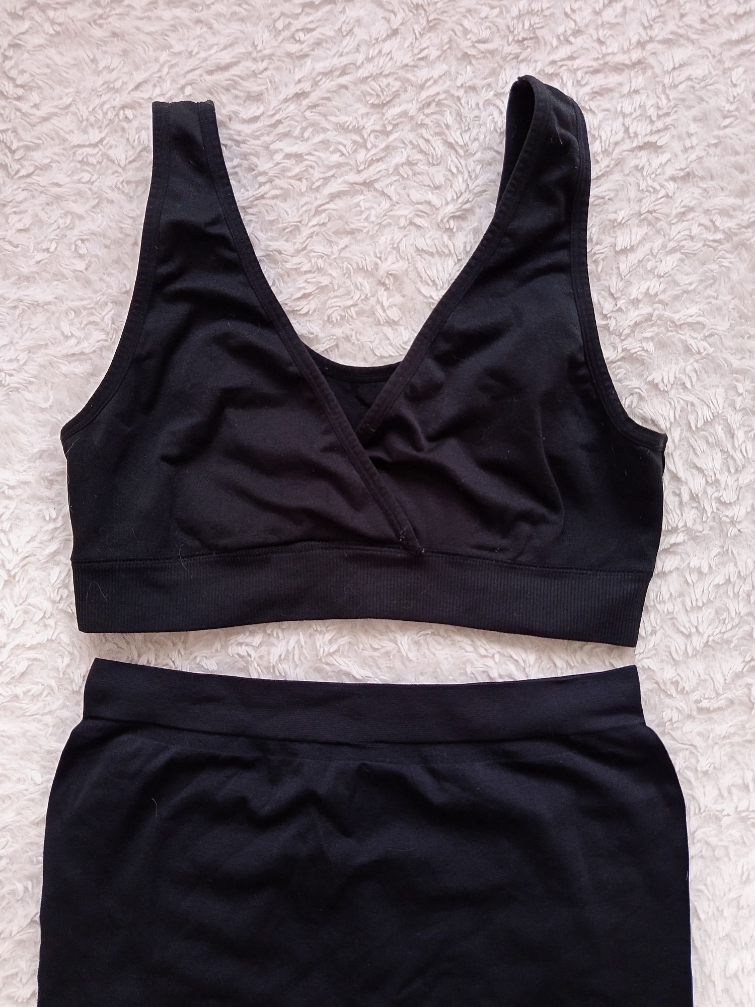 Sportowy komplet r.XL biustonosz top i kolarki