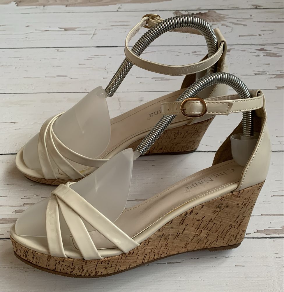 Espadryle Damskie Sandały Na Koturnie Chic Nana 40 Komfortowe Idealne