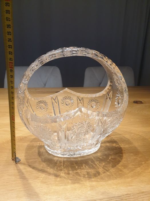 Kryształowy koszyk z PRL