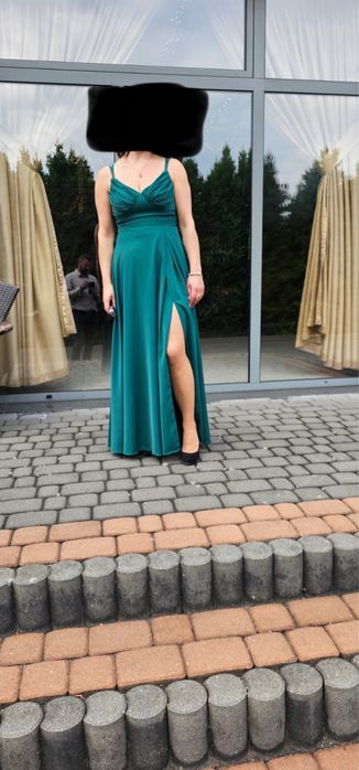 Sukienka długa z rozcięciem Forti