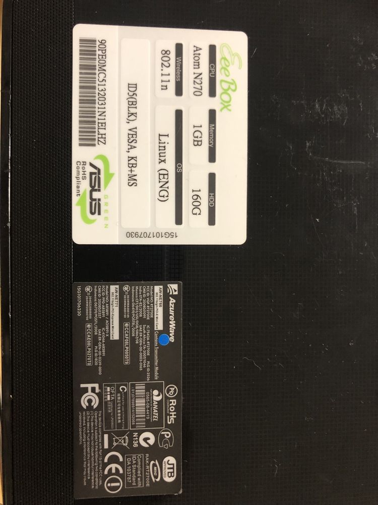 Міні ПК (неттоп) Asus EeeBOX B202
