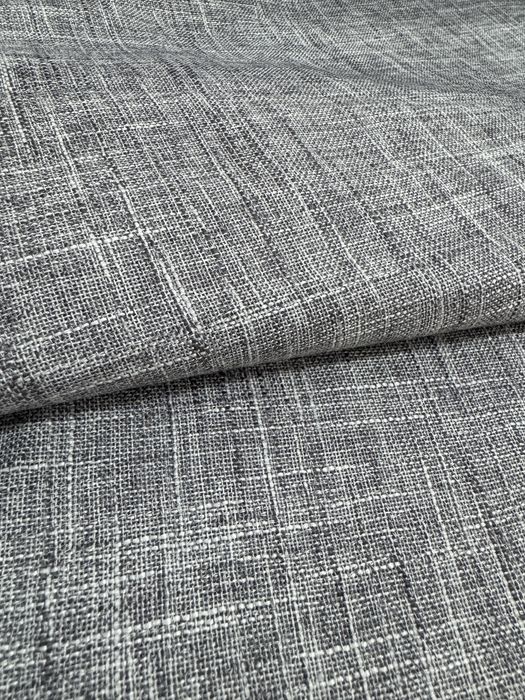 Tkanina Stylizowana Na Len Materiał Na Zasłony Grafit Melanż 300 cm 09