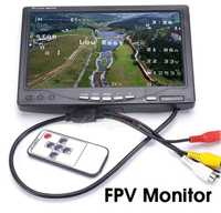 FPV монитор 7 дюймов 1024х600 с защитой от солнца