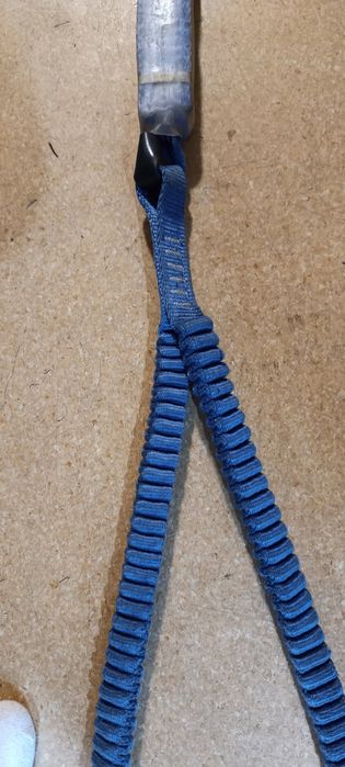 podwójna lonża bezpieczeństwa z absorberem energii