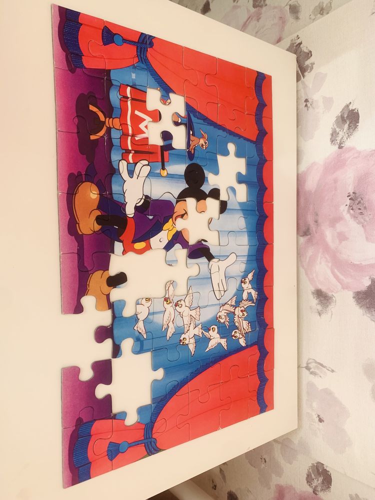 Puzzle Myszka Mickey Walt Disney 2x48, vintage