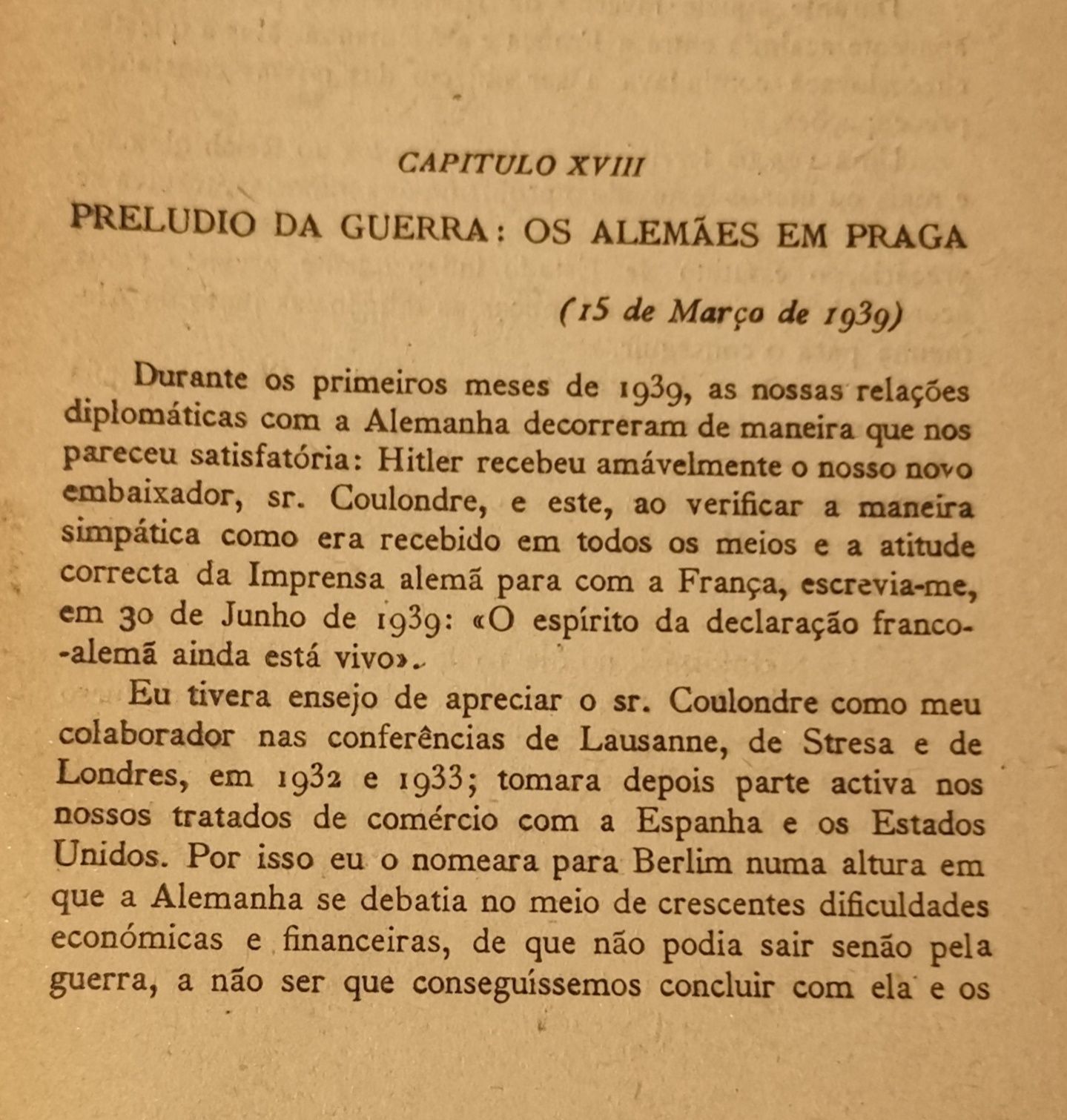 Como declarei a guerra, George Bonnet