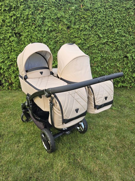 Zestaw bliźniaczy Junama Duo v3 + 2x Joie i-snug