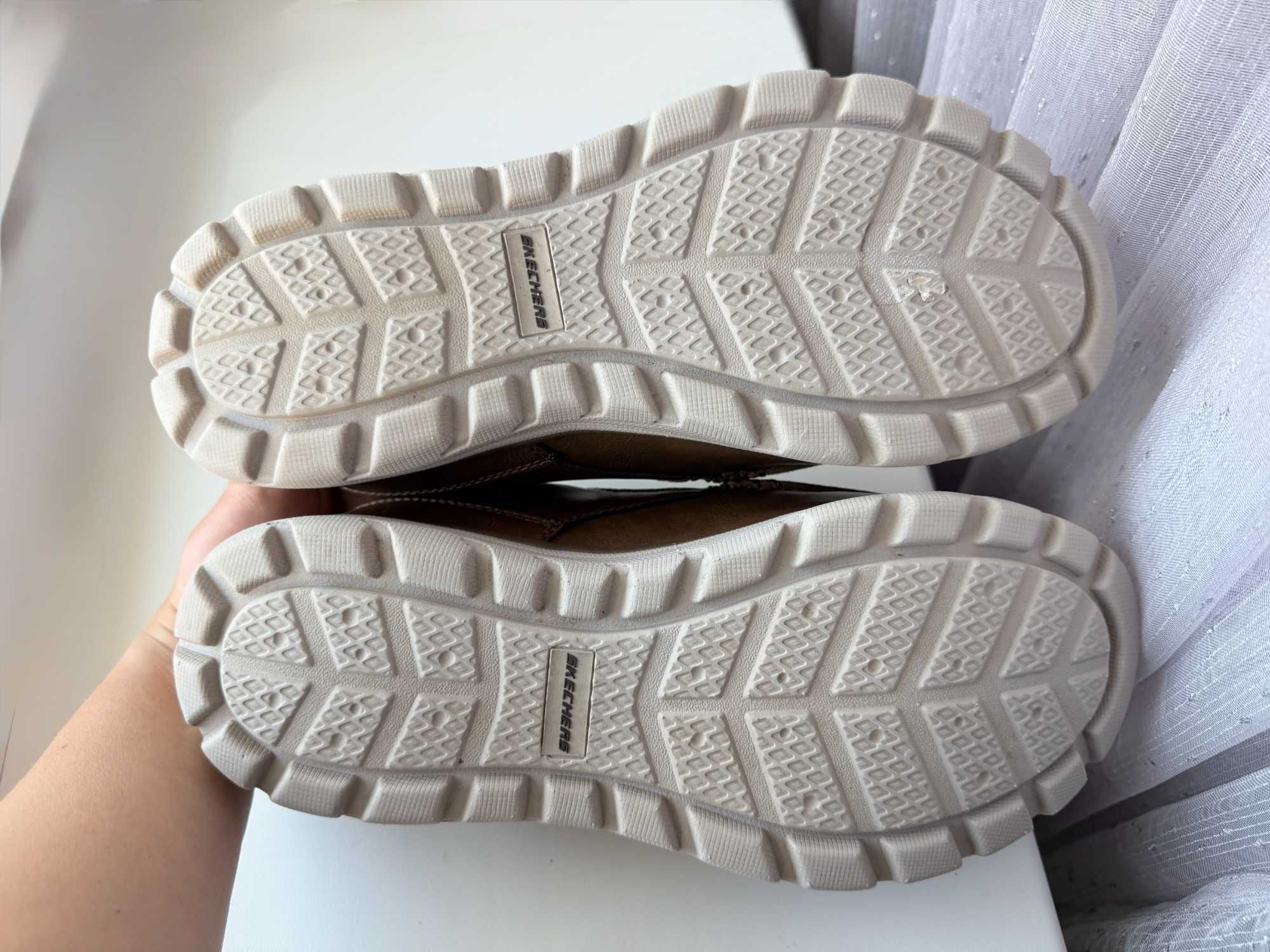 Мокасини туфлі демі шкіряні Skechers, оригінал,, р-р 43, уст 28 см
