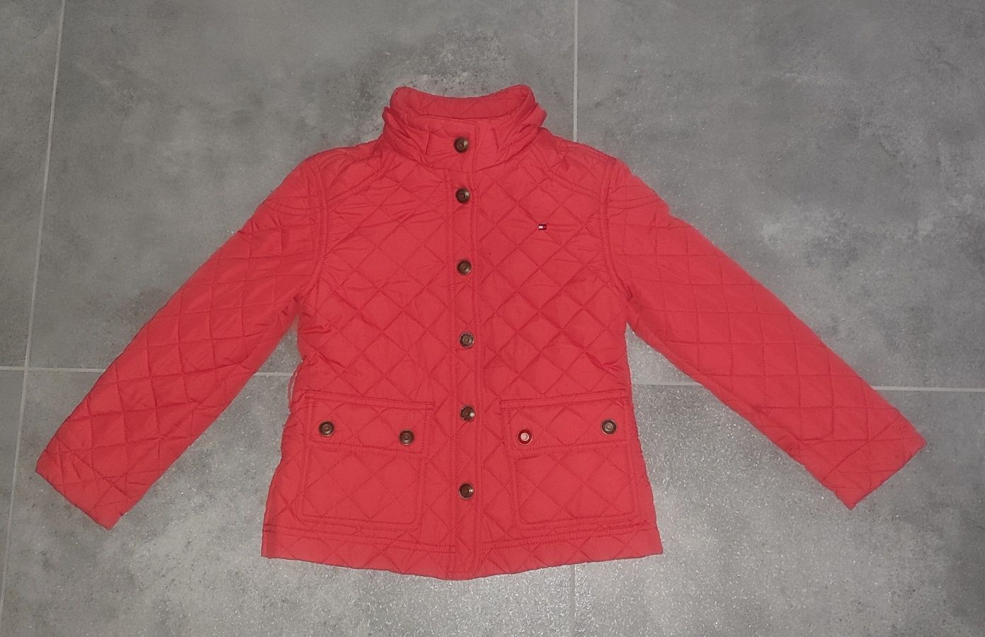 Kurtka Tommy Hilfiger r. 6-7 lat pikowana kaptur