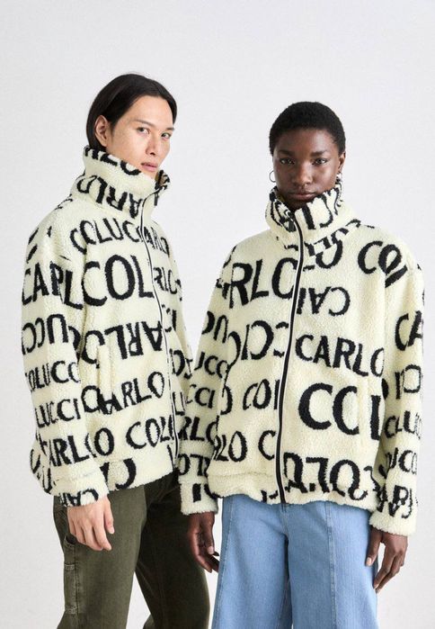100% ОРИГІНАЛ| Carlo Colucci Sweatjacke in Teddyfell-Optik