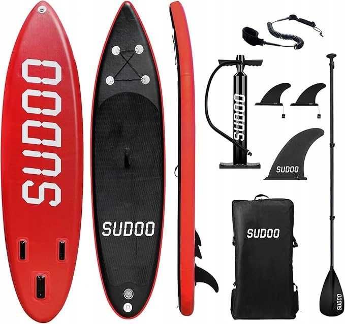 SUDOO Nadmuchiwana deska SUP dla dorosłych i młodzieży, 305cm