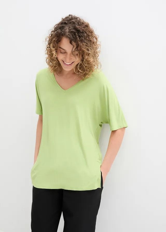 B.P.C t-shirt damski zielony gruszkowy r.40/42