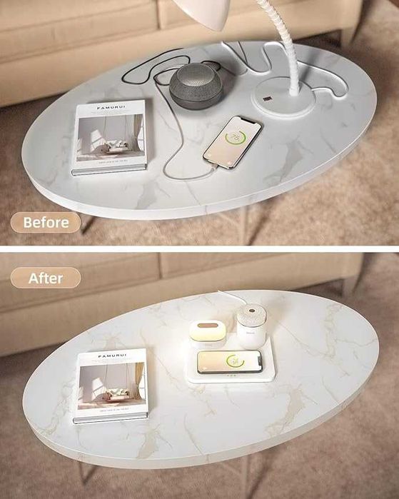 EZVALO Stacja ładująca 3 w 1, ładowarka, lampka LED, głośnik Bluetooth