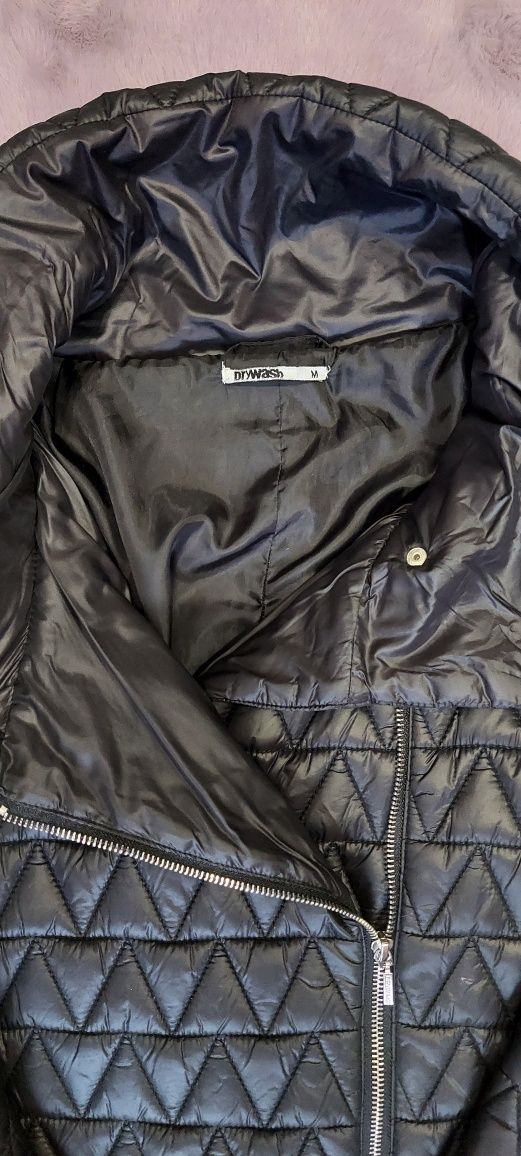 Стильне стьобане пальто з високим коміром, плащ XS/S